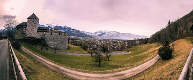 Vaduz Castle Panorama